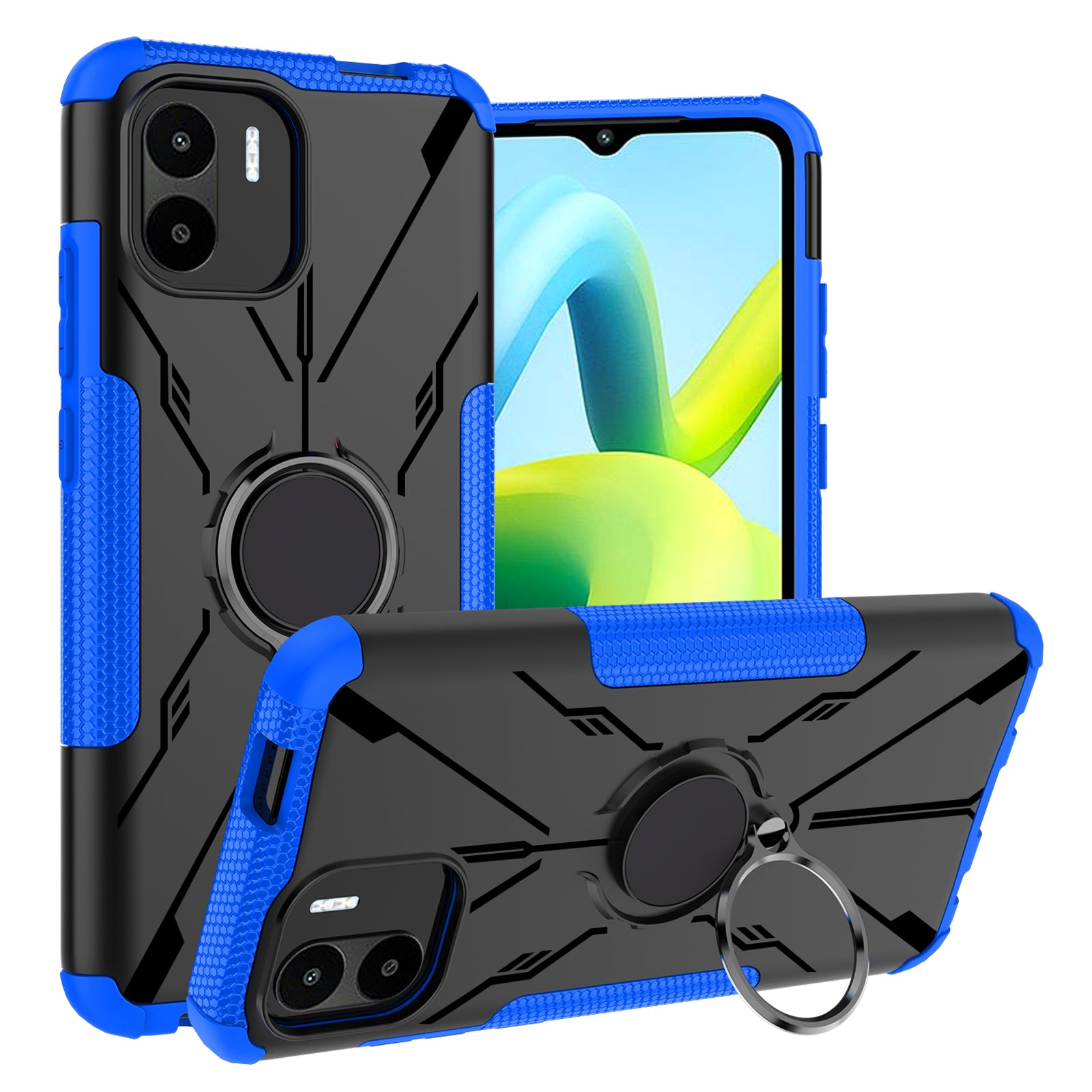 Anti-drop Phone Case For Xiaomi Redmi A1 4G A2 4G Ring Kickstand PC TPU Hybrid Cell Phone Cover Anti-drop Phone Case For Xiaomi Redmi A1 4G A2 4G Ring Kickstand PC TPU Hybrid Cell Phone Cover